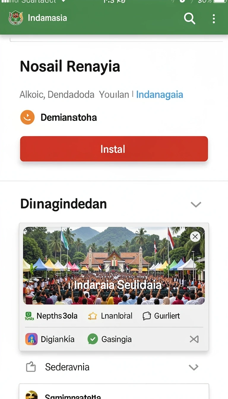 Tampilan utama aplikasi Aplikasi ri889 Resmi: Download dan Instalasi yang intuitif dan efisien.